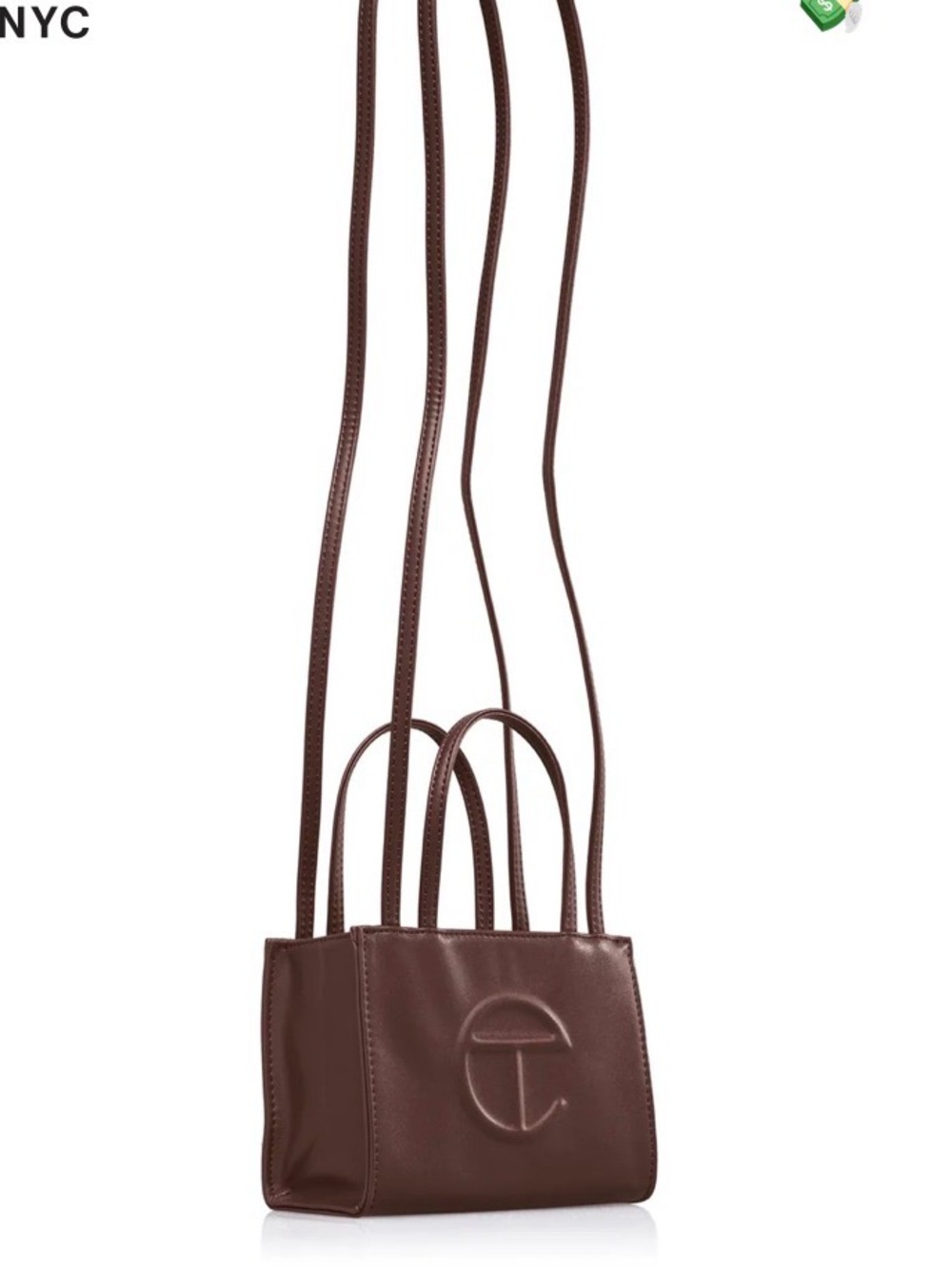 NWT Telfar Small Shopping Bag - Chocolate - Picture 2 of 7